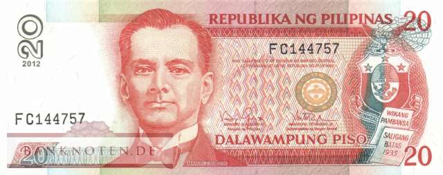 Philippinen - 20  Piso (#182k_UNC)