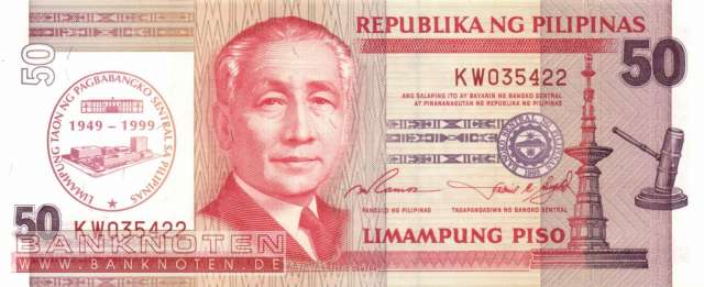 Philippines - 50  Piso (#191a_UNC)
