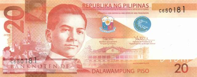 Philippines - 20  Piso (#206b-17F_UNC)