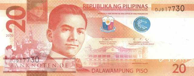 Philippines - 20  Piso (#206d-20_UNC)