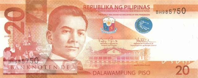 Philippines - 20  Piso (#206k_UNC)