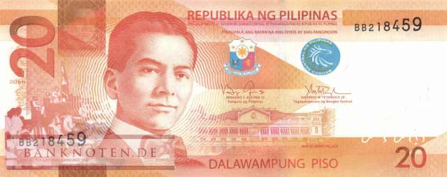 Philippinen - 20  Piso (#206l_UNC)