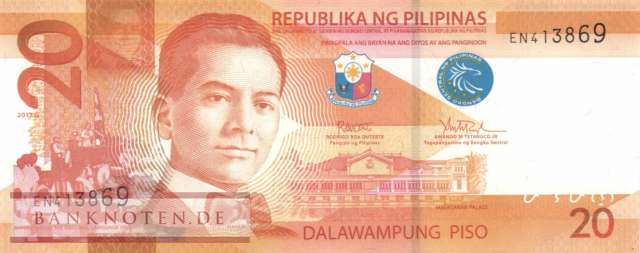 Philippinen - 20  Piso (#206o_UNC)