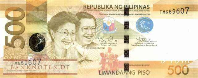 Philippines - 500  Piso (#210c_UNC)