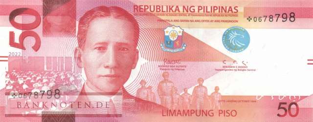 Philippinen - 50  Piso - Ersatzbanknote (#224bR_UNC)
