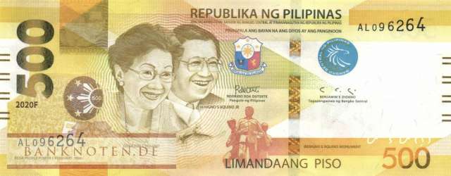 Philippinen - 500  Piso (#227a_UNC)