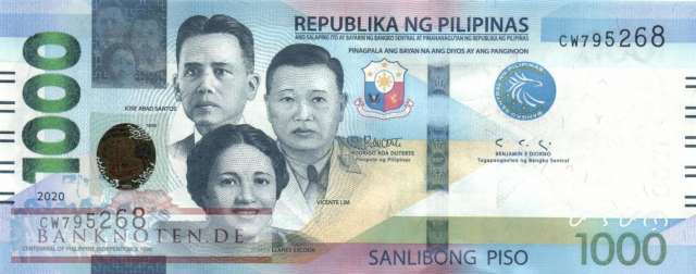 Philippinen - 1.000  Piso (#228-20_UNC)
