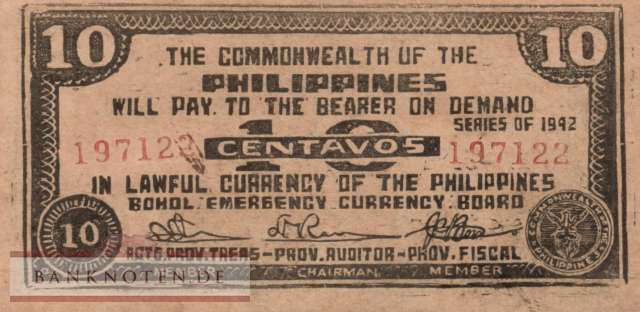 Philippinen - 10  Centavos (#S131d_UNC)
