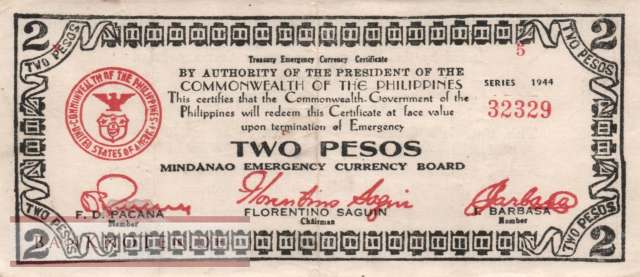 Philippinen - 2  Pesos (#S524b_VF)