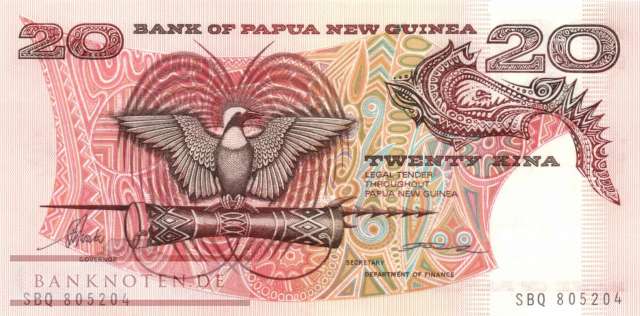 Papua New Guinea - 20  Kina (#010a-2_UNC)