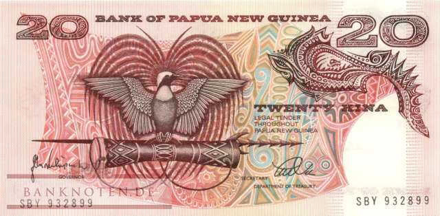 Papua Neuguinea - 20  Kina (#010c_UNC)