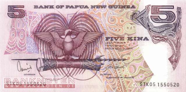 Papua Neuguinea - 5  Kina (#013f_UNC)