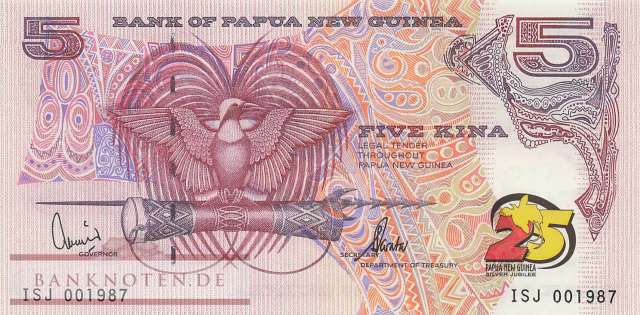 Papua Neuguinea - 5  Kina (#022_UNC)
