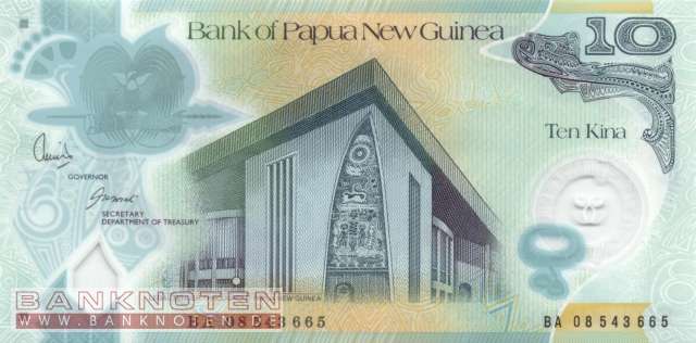 Papua New Guinea - 10  Kina (#030a_UNC)
