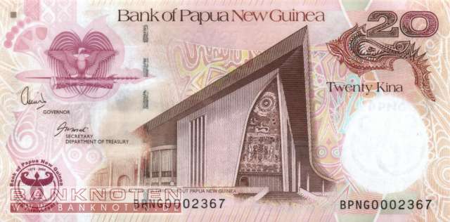 Papua New Guinea - 20  Kina (#036_UNC)