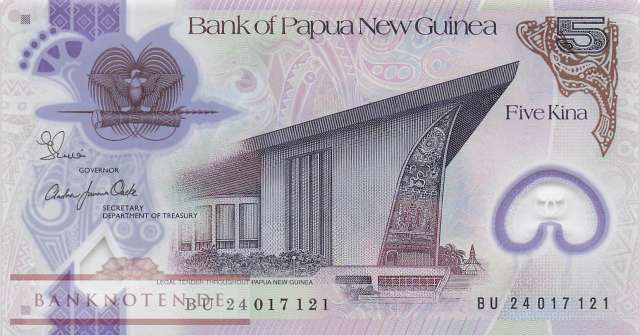 Papua New Guinea - 5  Kina (#051d_UNC)