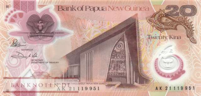 Papua Neuguinea - 20  Kina (#053-21_UNC)