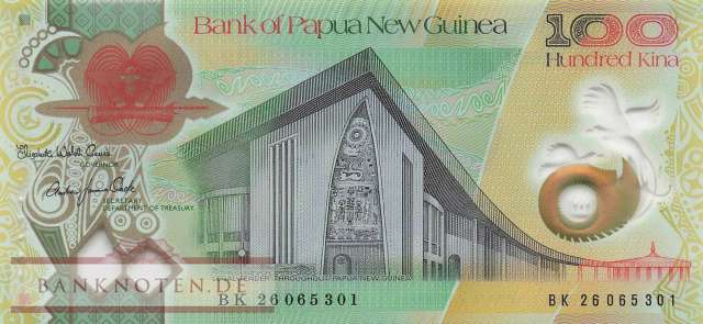 Papua New Guinea - 100  Kina - Sir Julius Chan (#059_UNC)