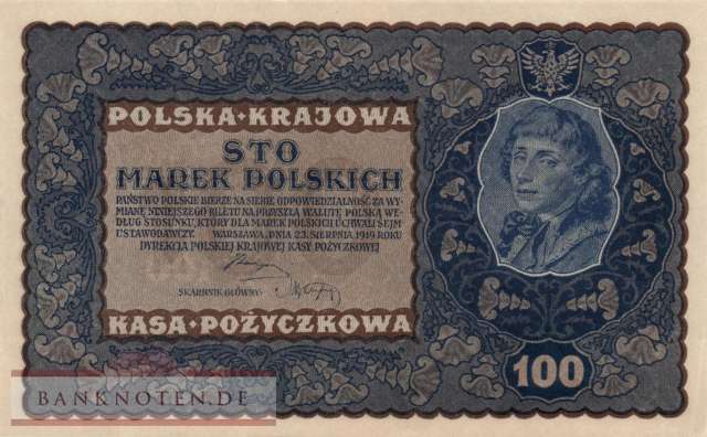Poland - 100  Marek (#027-2_AU)