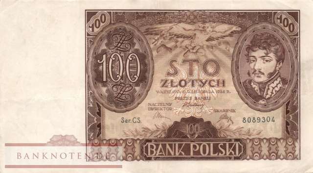 Poland - 100  Zlotych (#075a_VF)