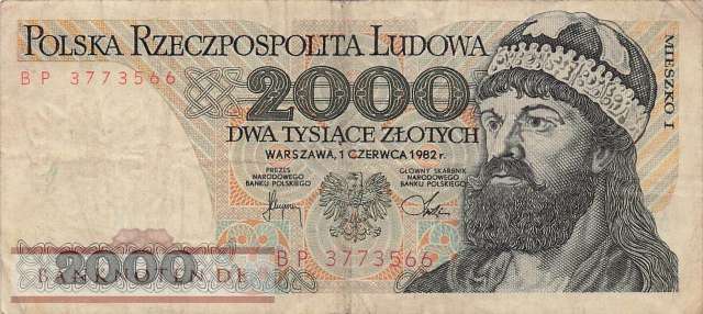 Polen - 2.000  Zlotych (#147c_F)