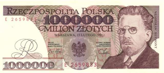 Poland - 1 Million Zlotych (#157a_UNC)