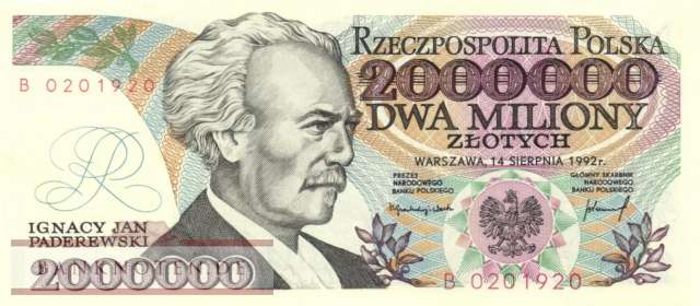 Polen - 2 Millionen Zlotych (#158b_UNC)