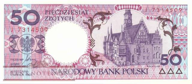 Poland - 50  Zlotych (#169a_UNC)