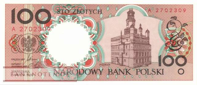 Polen - 100  Zlotych (#170a_UNC)