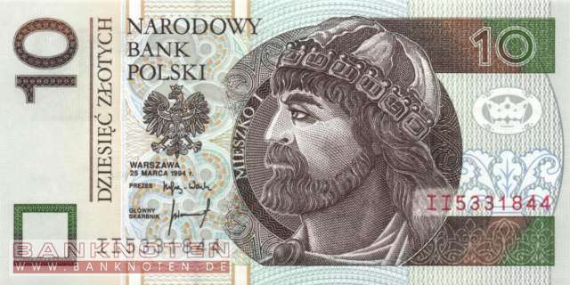Polen - 10  Zlotych (#173a_UNC)