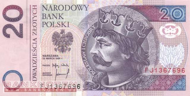 Polen - 20  Zlotych (#174a_UNC)