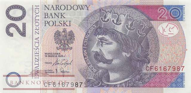 Poland - 20  Zlotych (#184c_UNC)