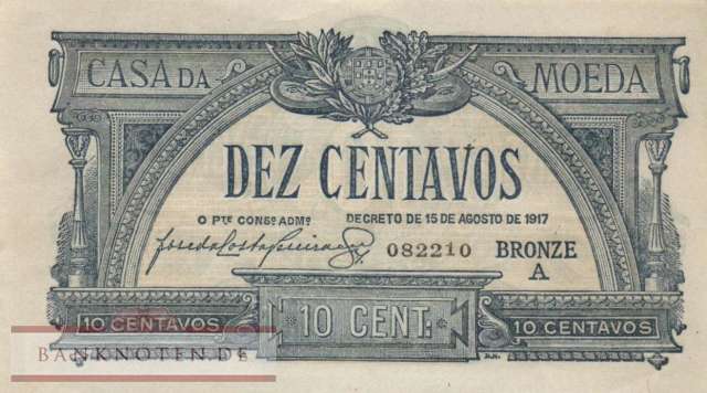 Portugal - 10  Centavos (#094a_AU)