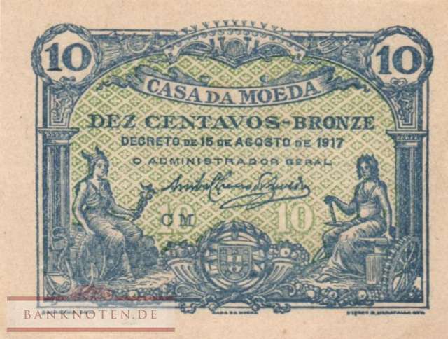 Portugal - 10  Centavos (#095c_AU)