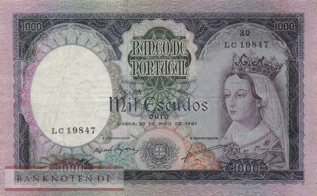 Portugal - 1.000  Escudos (#166-3_F)