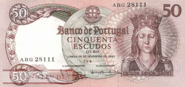 Portugal - 50  Escudos (#168-U12_XF)