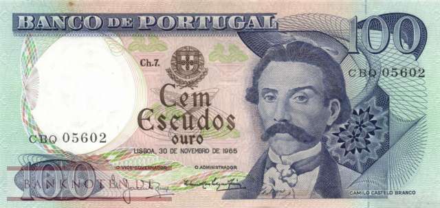Portugal - 100  Escudos (#169a-6_XF)