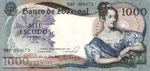 Portugal - 1.000  Escudos (#172a-U8_XF)