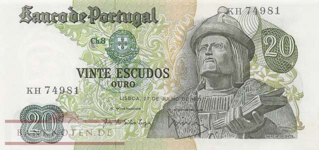 Portugal - 20  Escudos (#173-5_UNC)