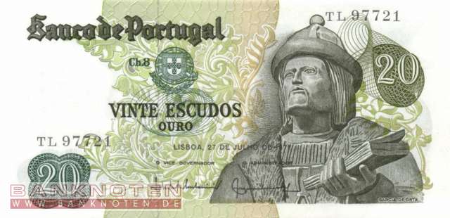 Portugal - 20  Escudos (#173-7_UNC)