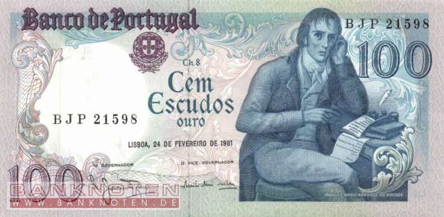 Portugal - 100  Escudos (#178b-U11_UNC)