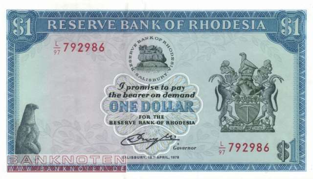 Rhodesien - 1  Dollar (#034c_UNC)