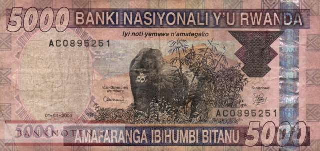 Ruanda - 5.000  Francs (#033a_F)