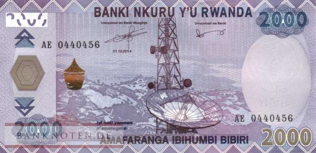 Ruanda - 2.000  Francs (#040_UNC)