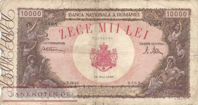 Romania - 10.000  Lei (#057a-1_F)