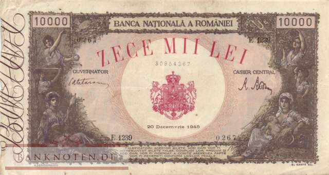 Romania - 10.000  Lei (#057a-2_F)