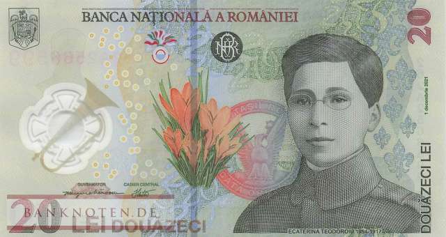 Romania - 20  Lei (#119Ad_UNC)