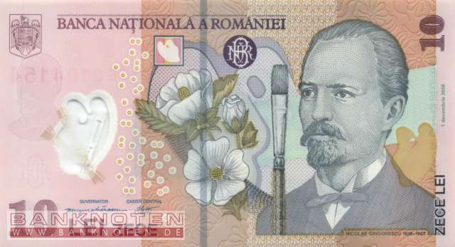 Rumänien - 10  Lei (#119d_UNC)
