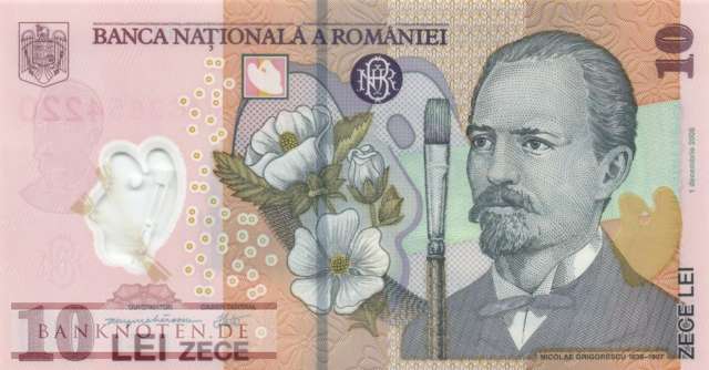 Romania - 10  Lei (#119f_UNC)