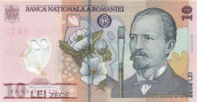 Romania - 10  Lei (#119i_UNC)